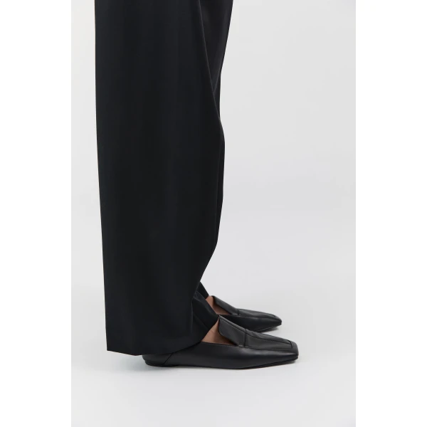 St. Agni Minimal Flat Loafer in Black, view 5