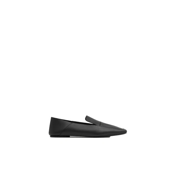 St. Agni Minimal Flat Loafer in Black