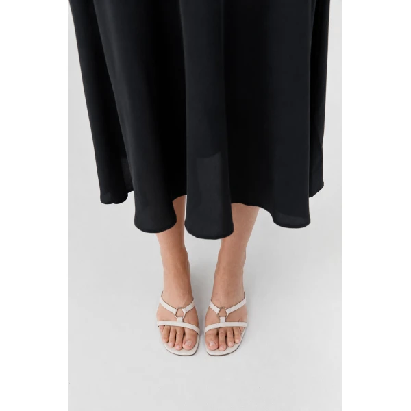 St. Agni Multi Strap Heel in Off White, view 2
