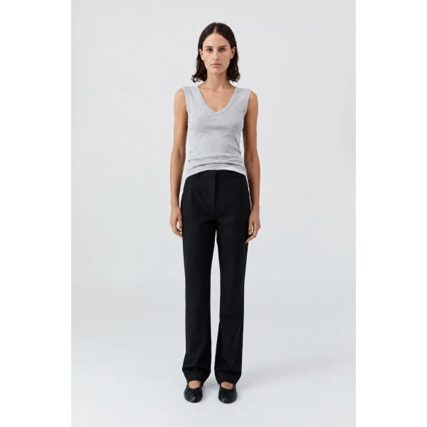 St. Agni Organic Cotton 90s Top in Grey Marle, view 2