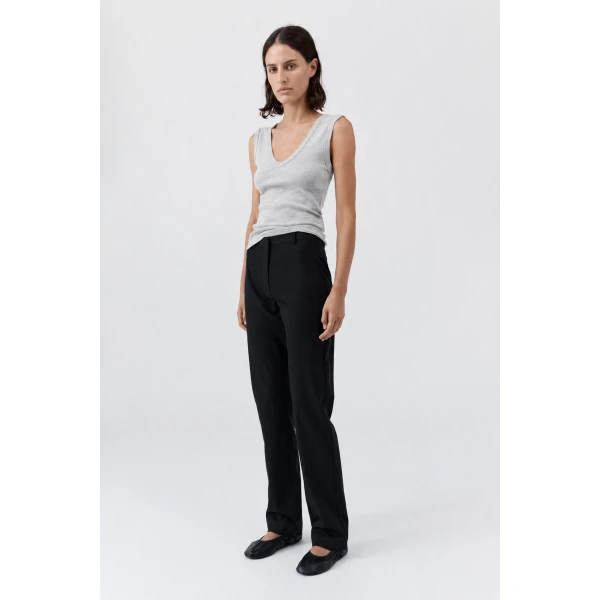 St. Agni Organic Cotton 90s Top in Grey Marle, view 3