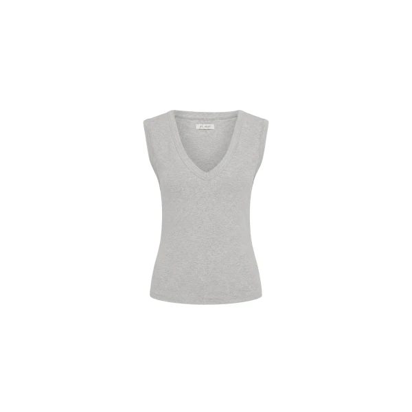 Organic Cotton 90s Top in Grey Marle