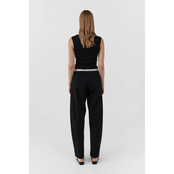 St. Agni Organic Cotton 90s Top in Jet Black, view 5