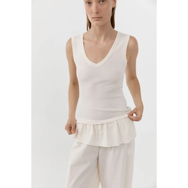 St. Agni Organic Cotton 90s Top in Talco, view 6