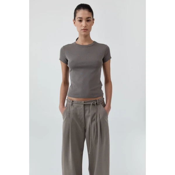 St. Agni Organic Cotton Baby Tee in Clay, view 2