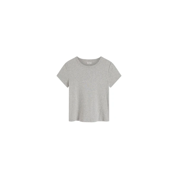 St. Agni Organic Cotton Baby Tee in Grey Marle