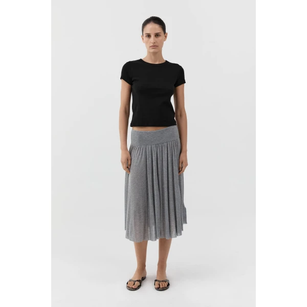 St. Agni Organic Cotton Baby Tee in Jet Black, view 2