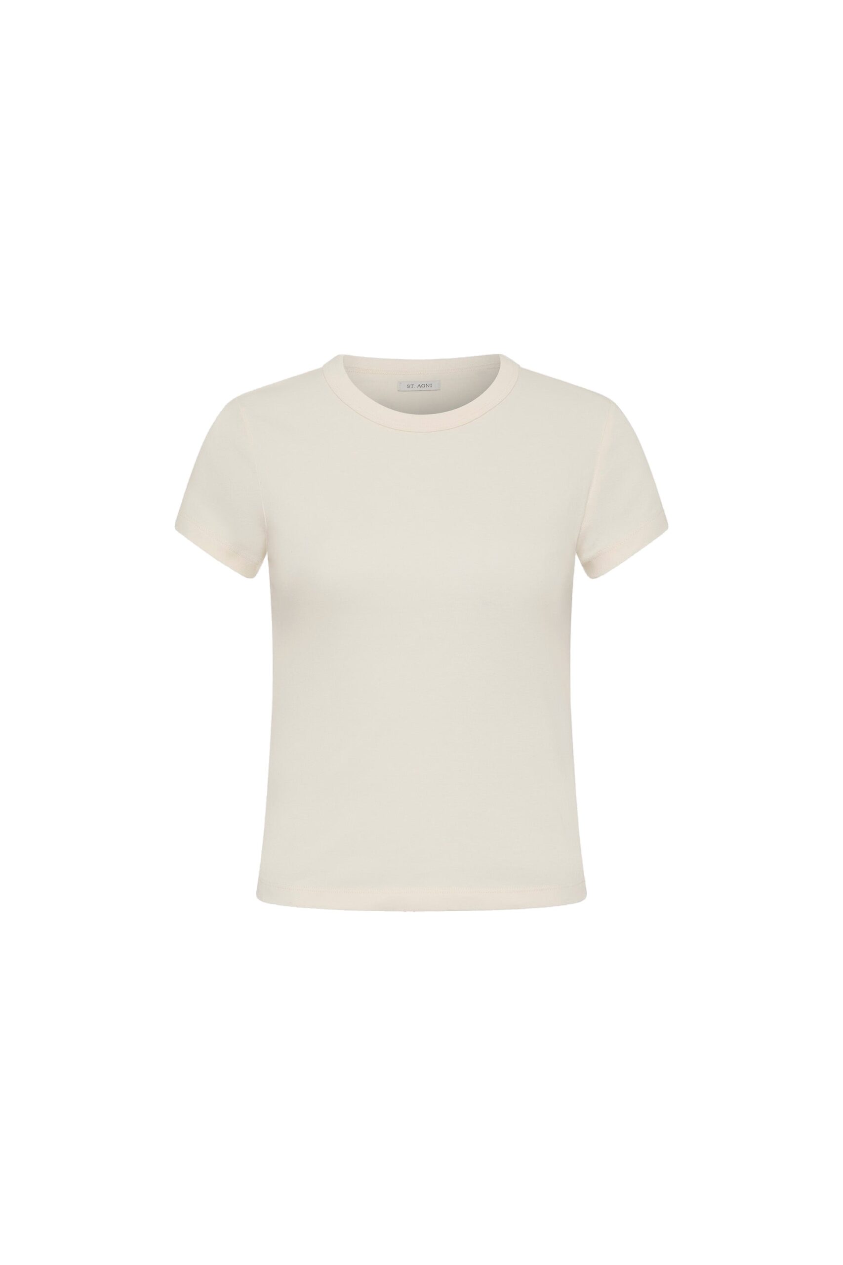 St. Agni Organic Cotton Baby Tee in Talco | Tops | Coveti St. Agni Organic Cotton Baby Tee in Talco