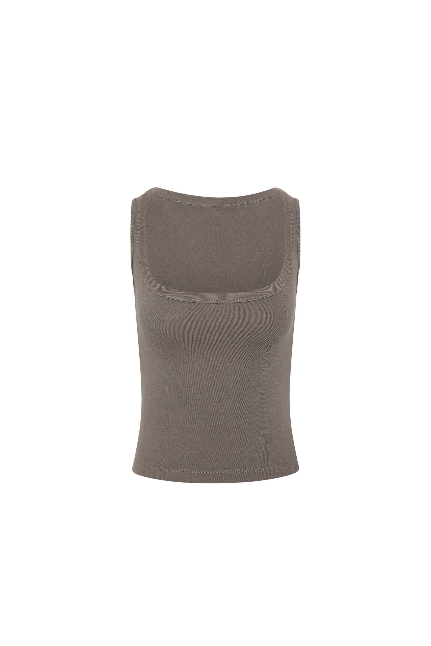 St. Agni Organic Cotton Ballerina Top in Clay | Tops | Coveti St. Agni Organic Cotton Ballerina Top in Clay