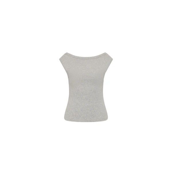 Organic Cotton Ballerina Top in Grey Marle