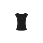 St. Agni Organic Cotton Ballerina Top in Jet Black