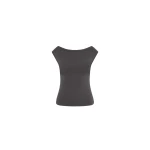 St. Agni Organic Cotton Ballerina Top in Soot