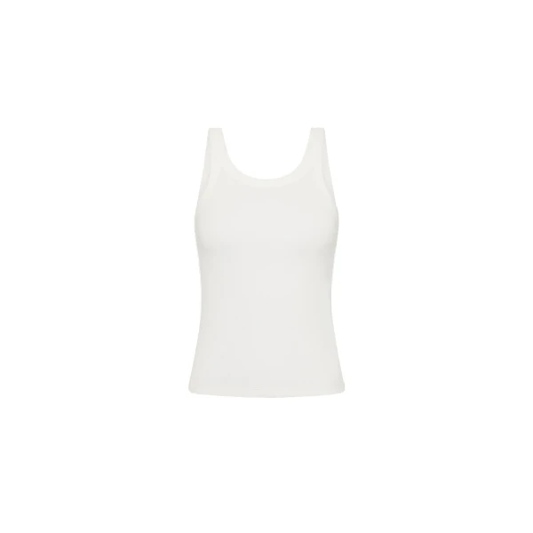 St. Agni Organic Cotton Racer Singlet in White