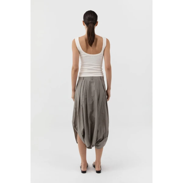 St. Agni Organic Cotton Scooped Ballerina Top in Talco, view 5