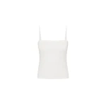 St. Agni Organic Cotton Square Neck Cami in White