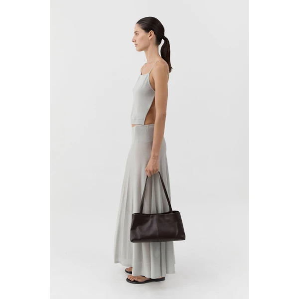 St. Agni Origami Tote in Coffee Smooth, view 3