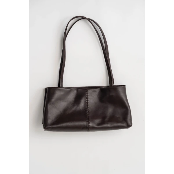 St. Agni Origami Tote in Coffee Smooth, view 6