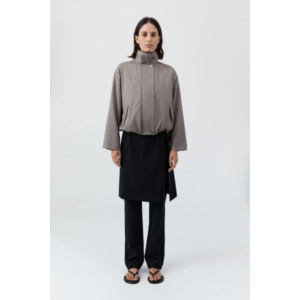 St. Agni Oupa Flight Jacket in Doe, view 2