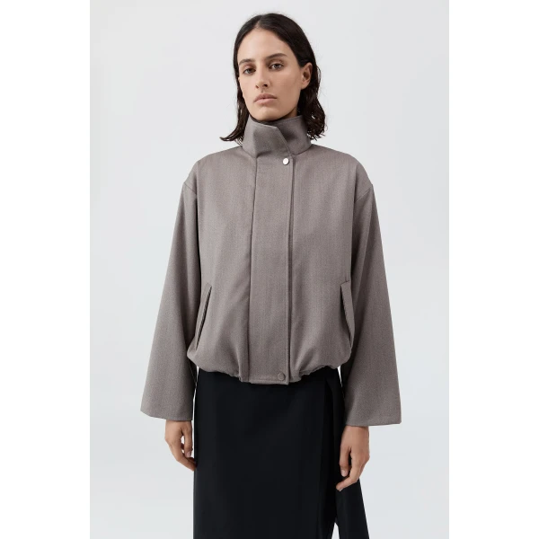 St. Agni Oupa Flight Jacket in Doe, view 4