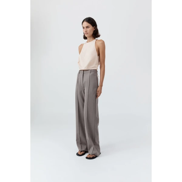 St. Agni Oupa Pintuck Pants in Doe, view 3