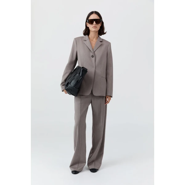 St. Agni Oupa Pintuck Pants in Doe, view 5