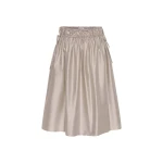 St. Agni Paper Taffeta Drawstring Skirt in Fog