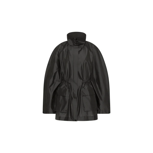 St. Agni Paper Taffeta Parka in Dark Vetiver