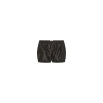 St. Agni Paper Taffeta Petite Shorts in Dark Vetiver