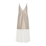 St. Agni Paper Taffeta Petticoat Dress in Fog