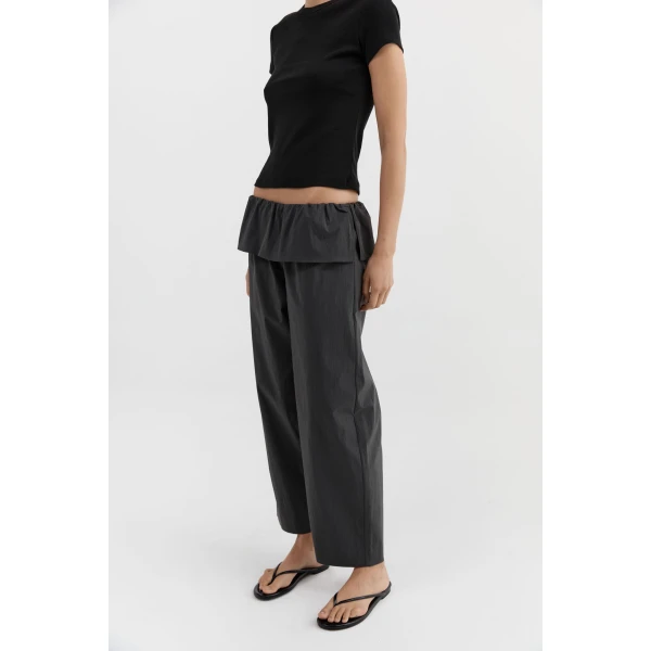 St. Agni Peplum Pants in Magnet, view 3
