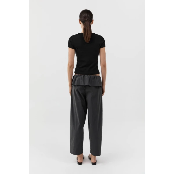 St. Agni Peplum Pants in Magnet, view 6