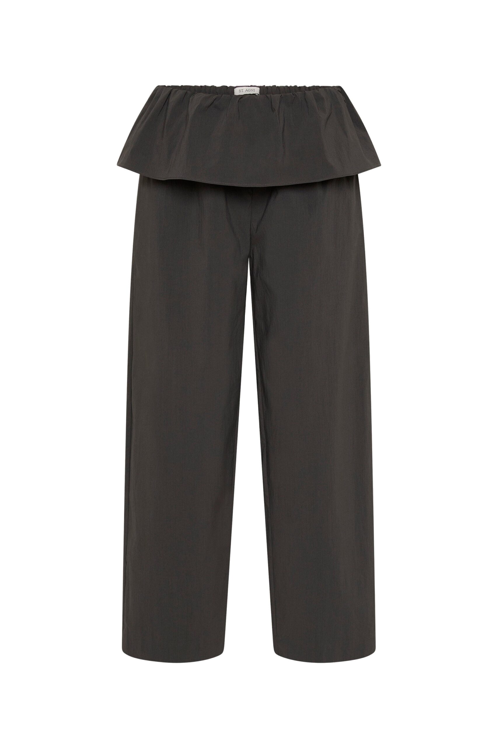 St. Agni Peplum Pants in Magnet | Pants | Coveti St. Agni Peplum Pants in Magnet