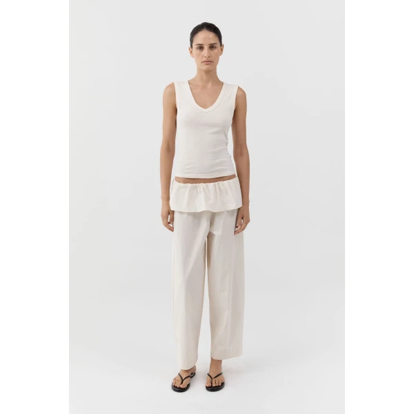 St. Agni Peplum Pants in Talco, view 2
