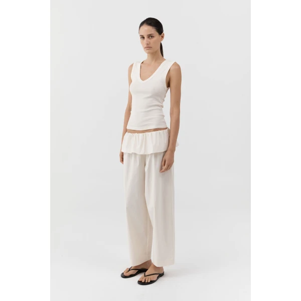 St. Agni Peplum Pants in Talco, view 4