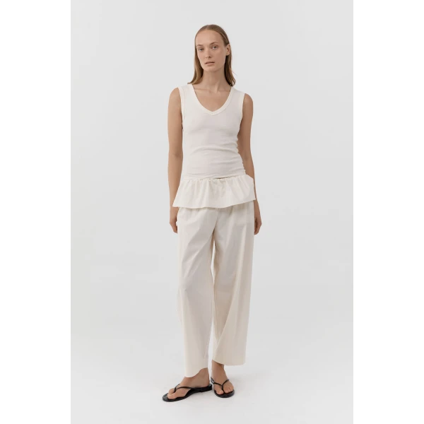 St. Agni Peplum Pants in Talco, view 6