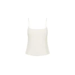 St. Agni Pinstripe Cami in White