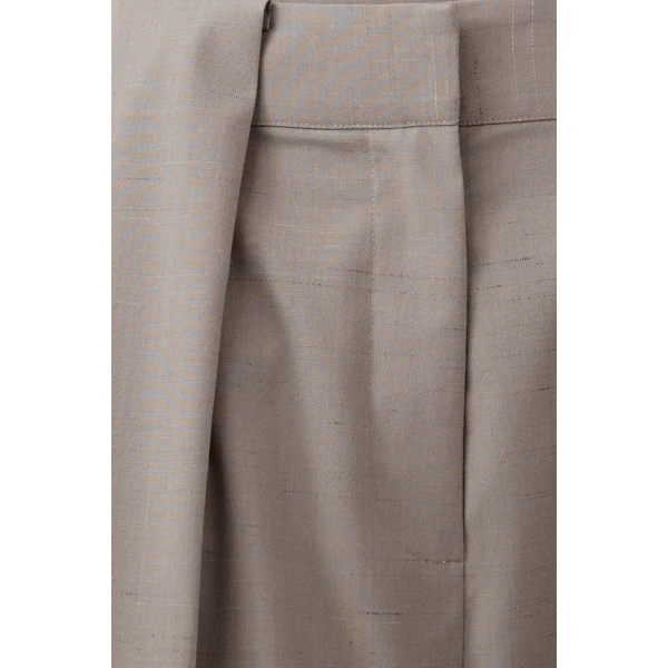 St. Agni Pleat Loop Pants in Mousse, view 5