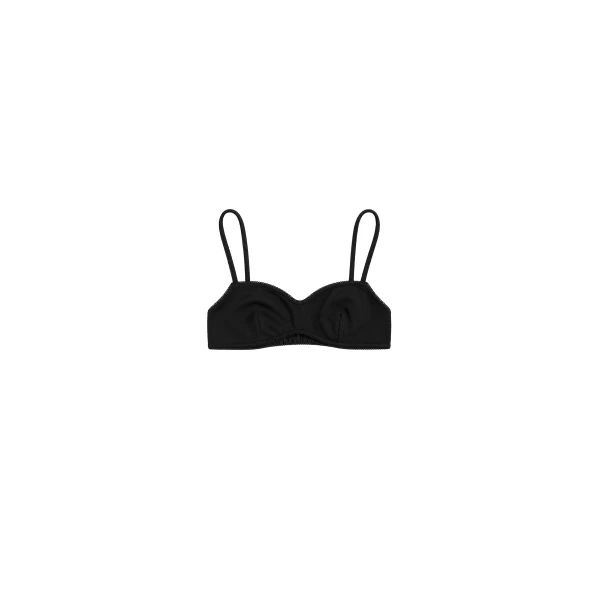 Pointelle Bralette in Black