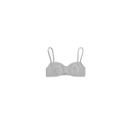 St. Agni Pointelle Bralette in Grey Marle