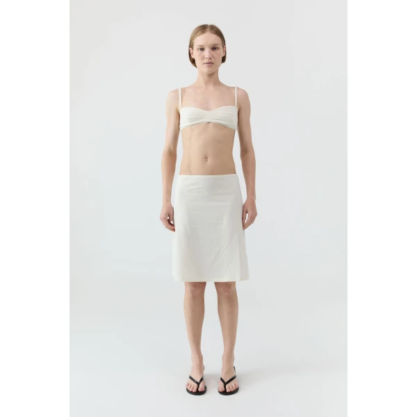 St. Agni Pointelle Bralette in Talco, view 3