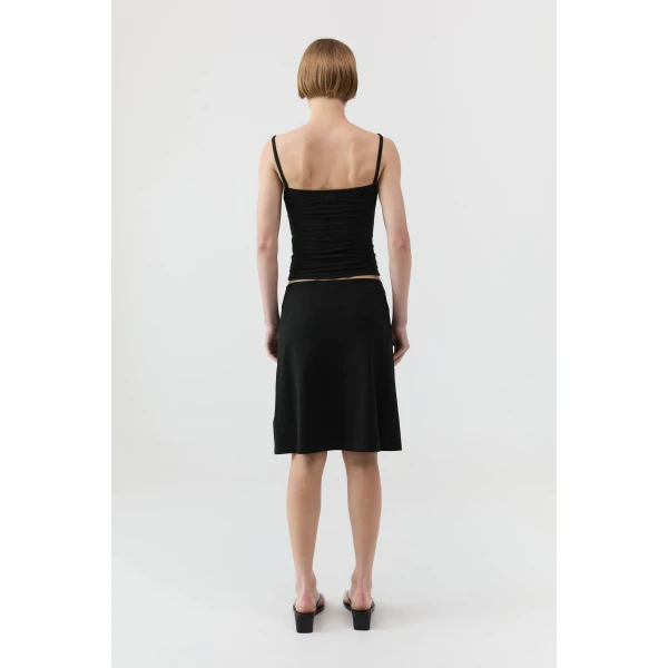 St. Agni Pointelle Cami in Black, view 5
