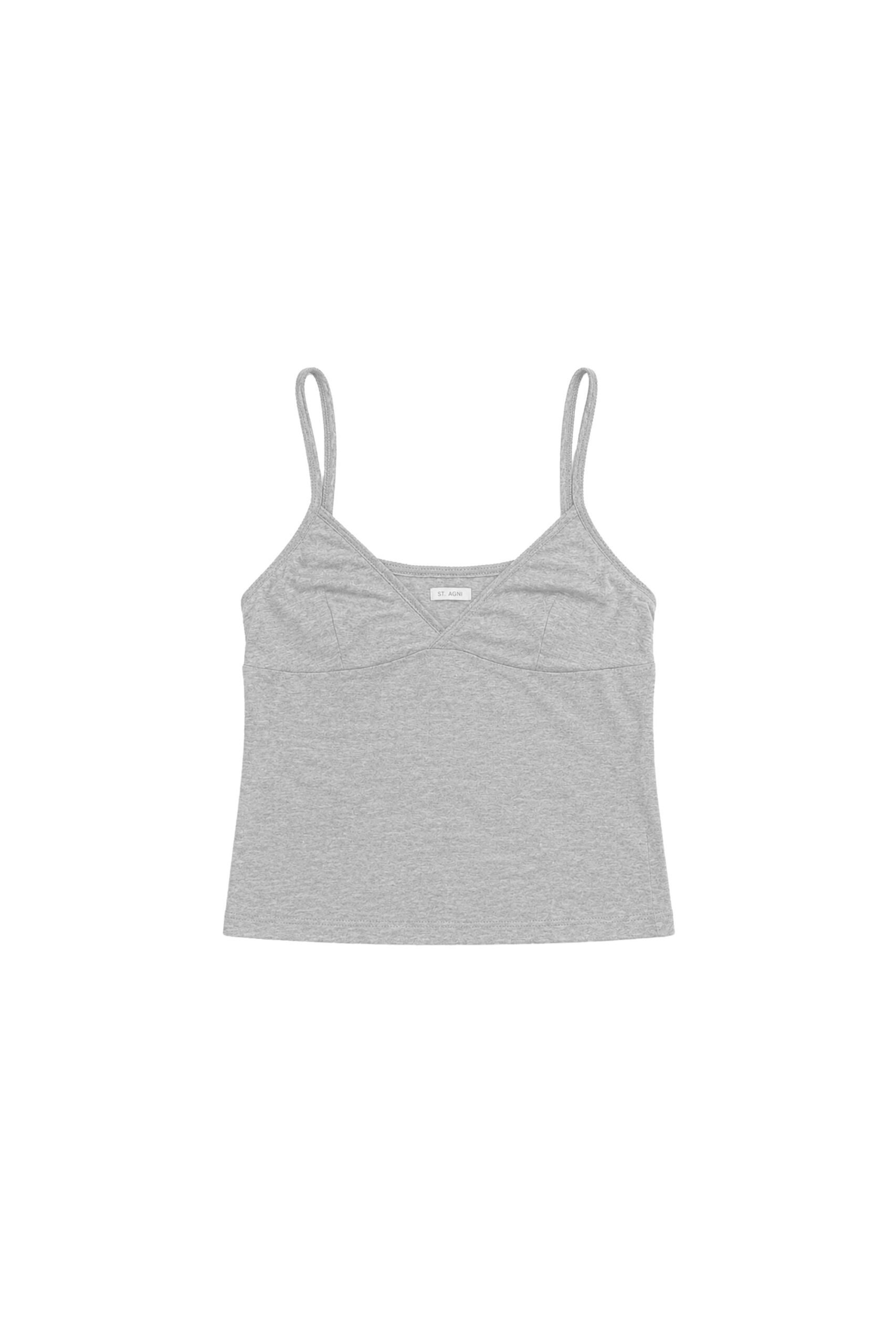 St. Agni Pointelle Cami in Grey Marle | Tops | Coveti St. Agni Pointelle Cami in Grey Marle