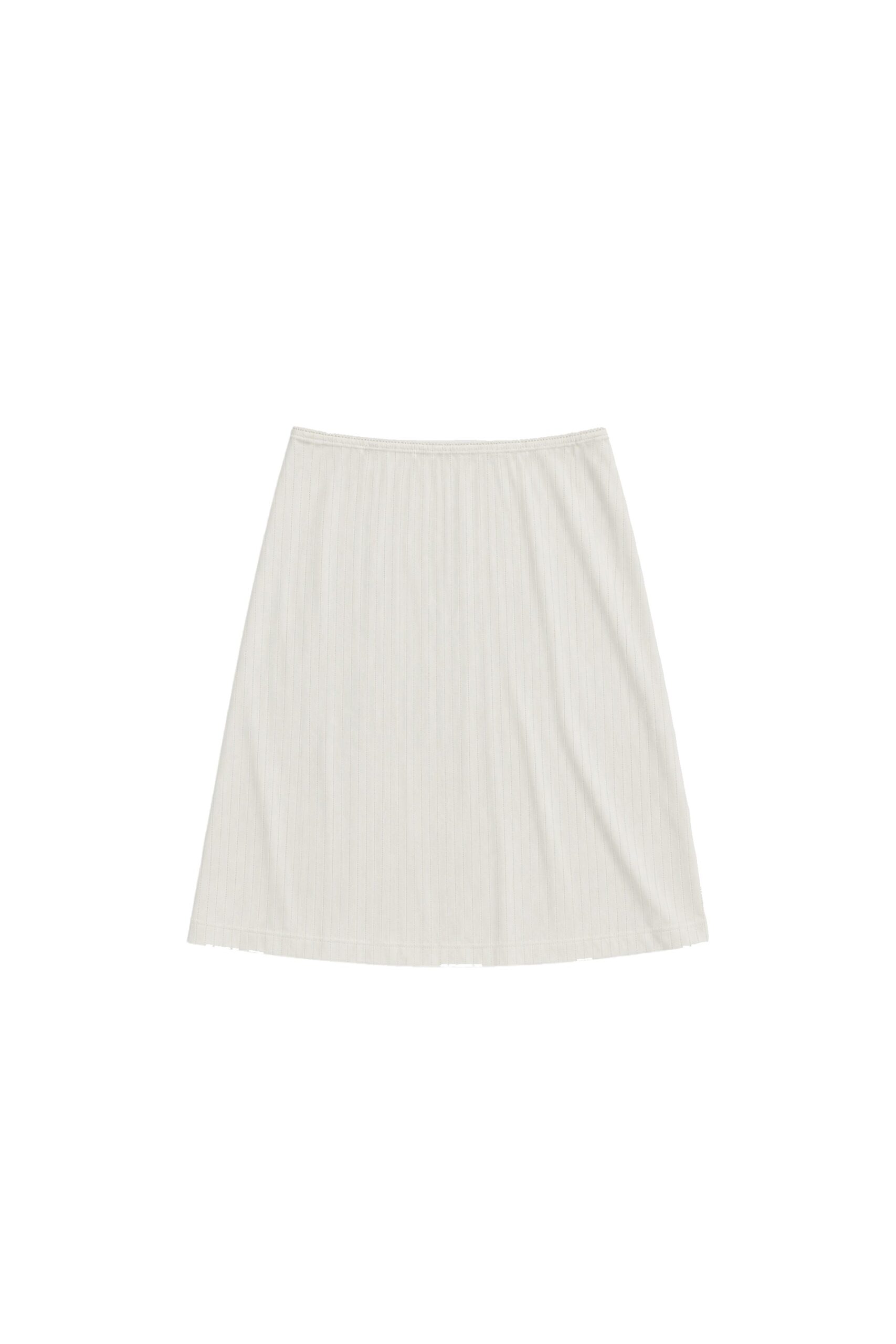 St. Agni Pointelle Skirt in Talco | Skirts | Coveti St. Agni Pointelle Skirt in Talco