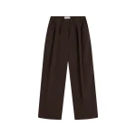 St. Agni Relaxed Pleat Pants in Bark