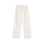 St. Agni Relaxed Pleat Pants in Off White