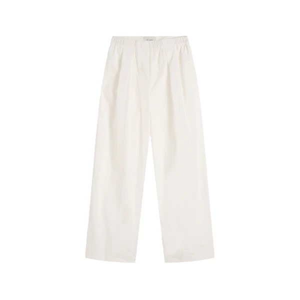 St. Agni Relaxed Pleat Pants in Off White