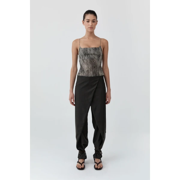 St. Agni Savannah Silk Cami in Sand, view 3