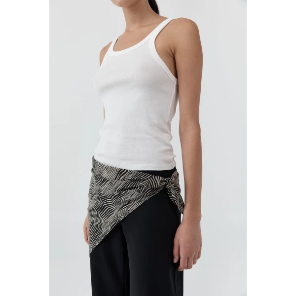 St. Agni Savannah Silk Scarf in Sand, view 4