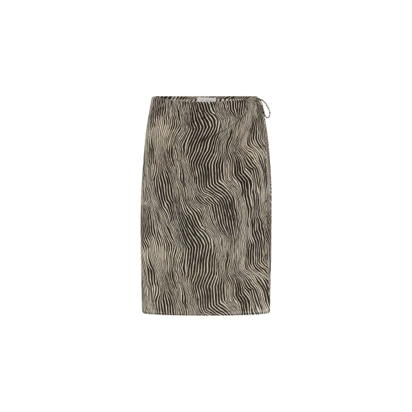 St. Agni Savannah Silk Wrap Skirt in Sand