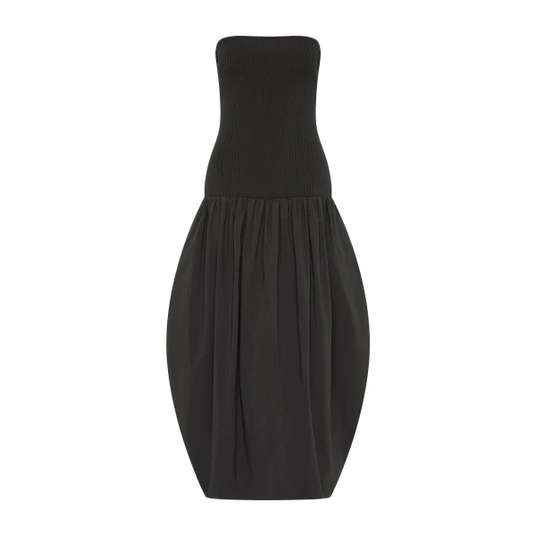 St. Agni Sculpted Balloon Dress in Magnet
